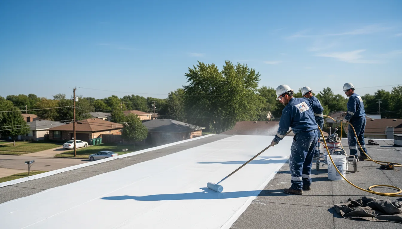 Commercial roof coating in Auburn, KS near me